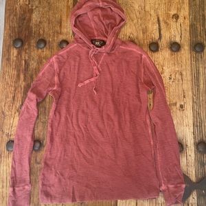 Double RL-RRL-Ralph Lauren- Men’s Ribbed Hooded Knit Top- Size Small